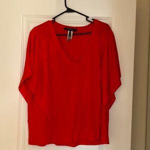 BCBG Maxazria red top. Size L